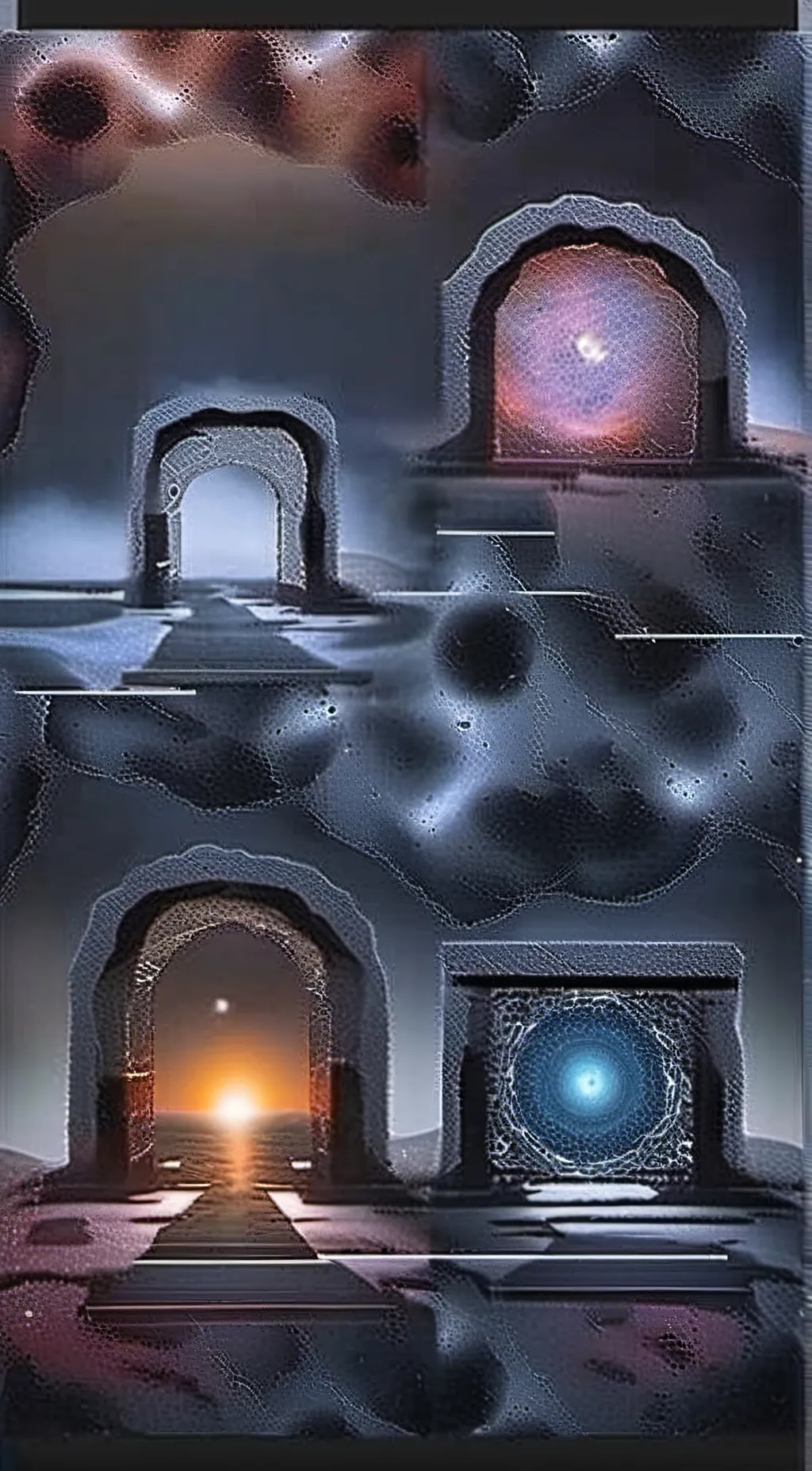 ai character: portals background
