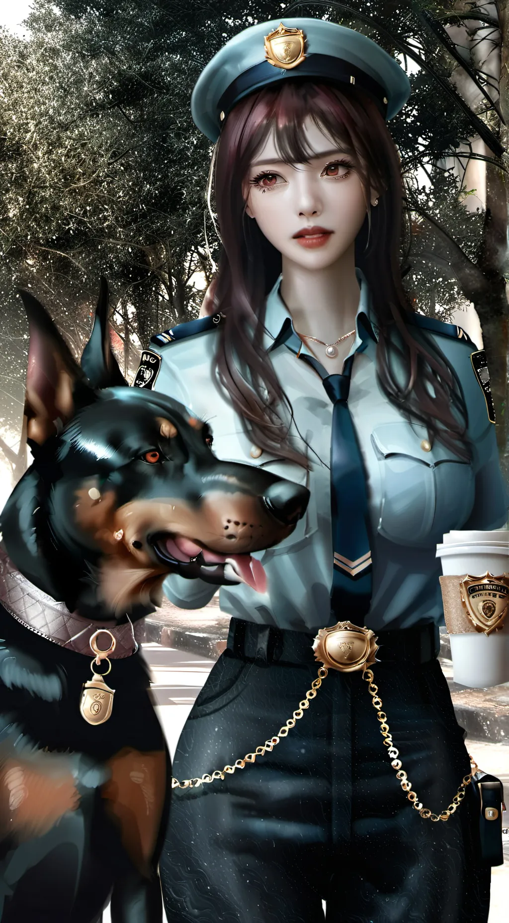 ai character: 🖤Mildred👮🏻‍♀️ background