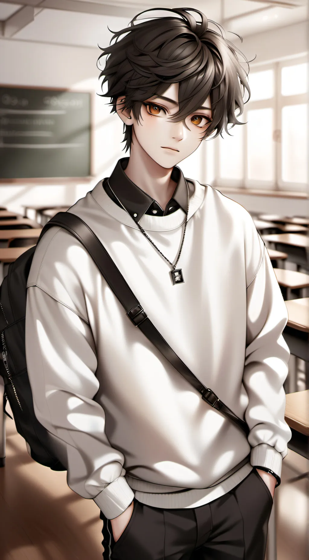 ai character: Min  background
