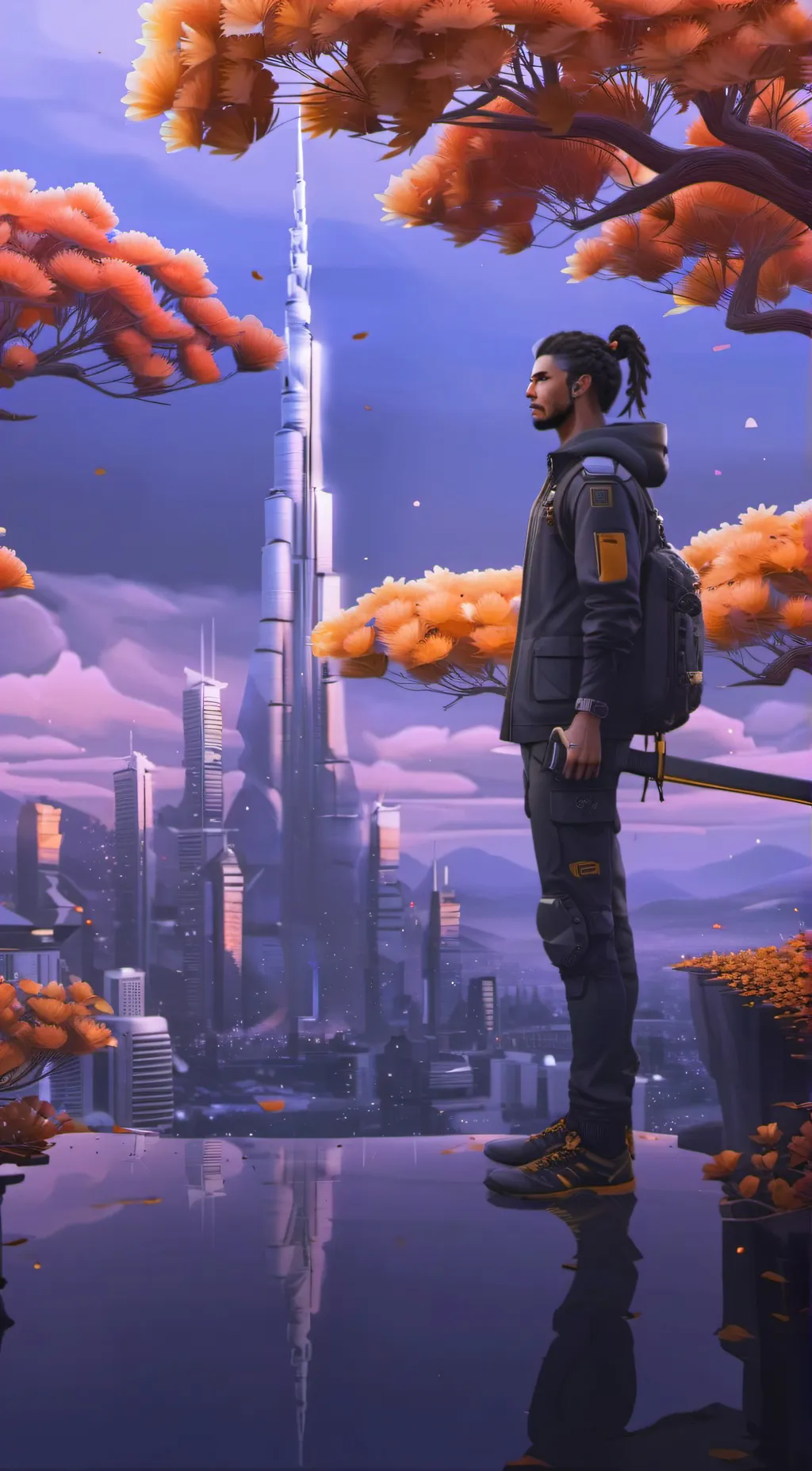 ai character: Hanzo Shimada background