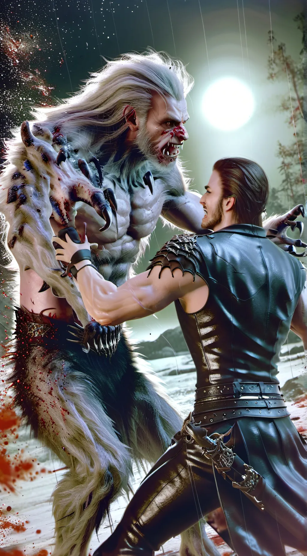 ai character: Werewolf rpg background