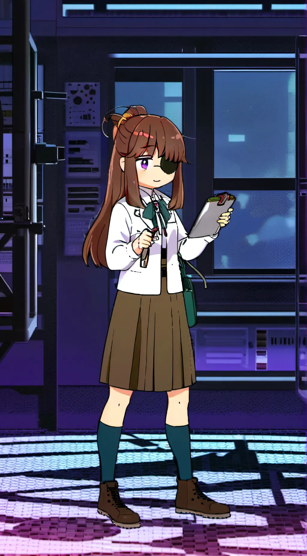 ai character: Phoebe Hall  background