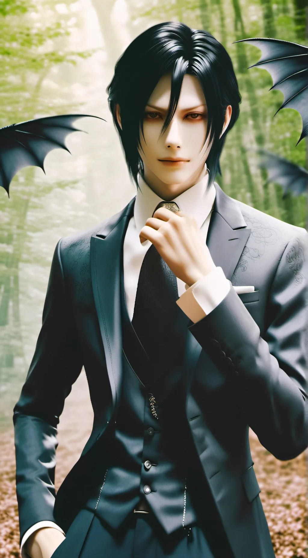 ai character: Sebastian  background