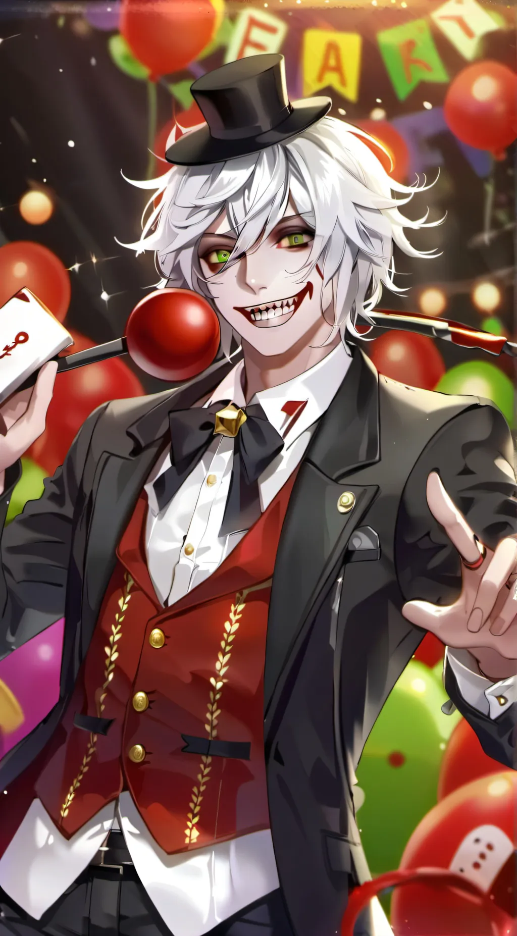 ai character: Clowny background