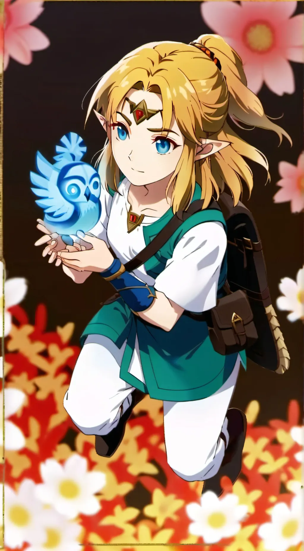 ai character: Female Link background
