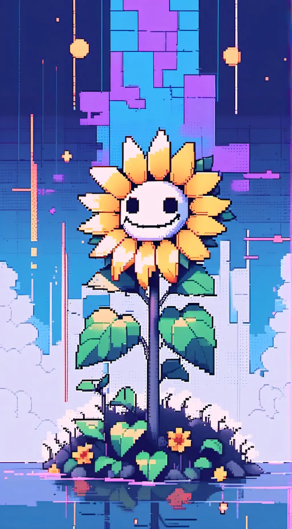 ai character: Flowey background