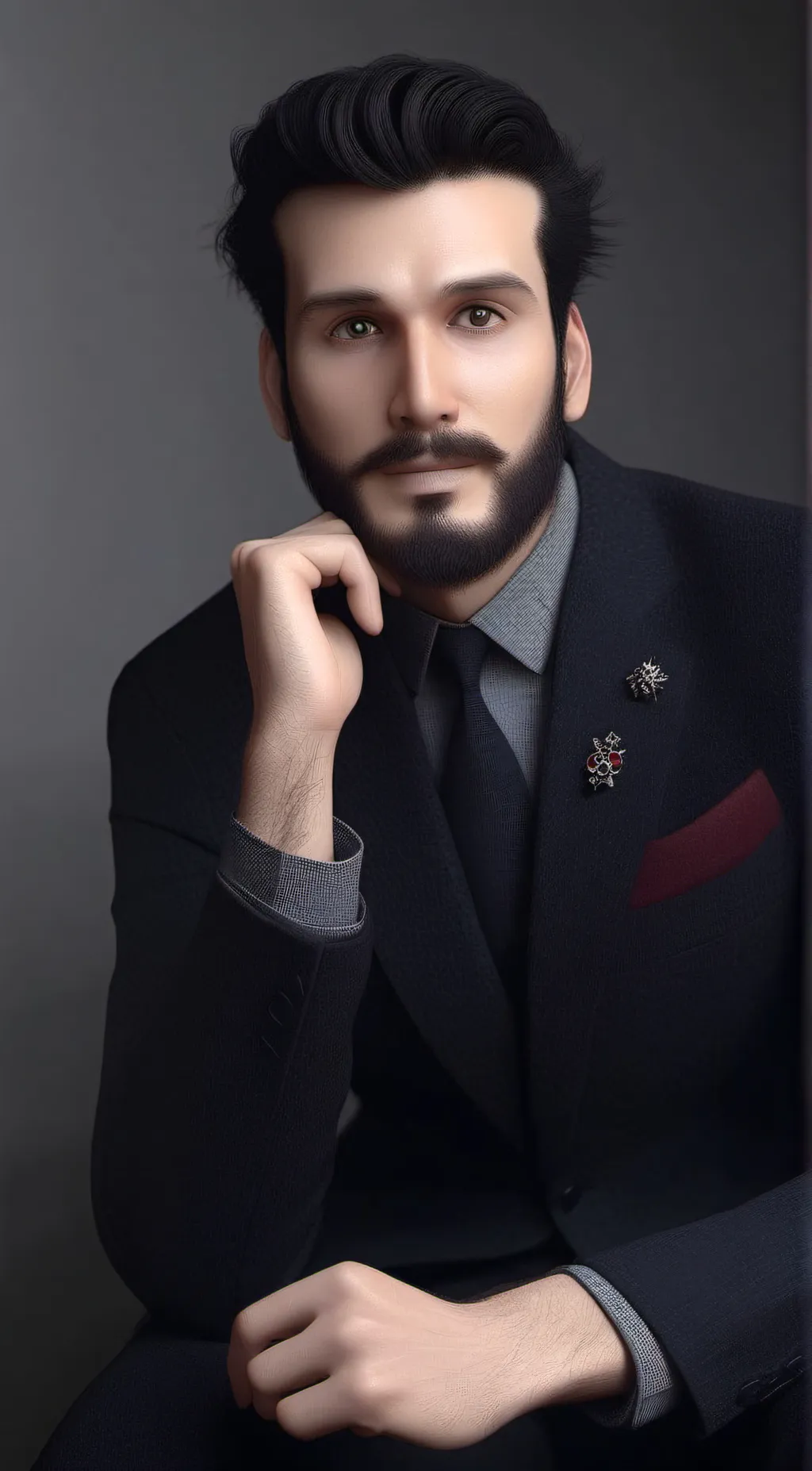 ai character: titan tv man  background