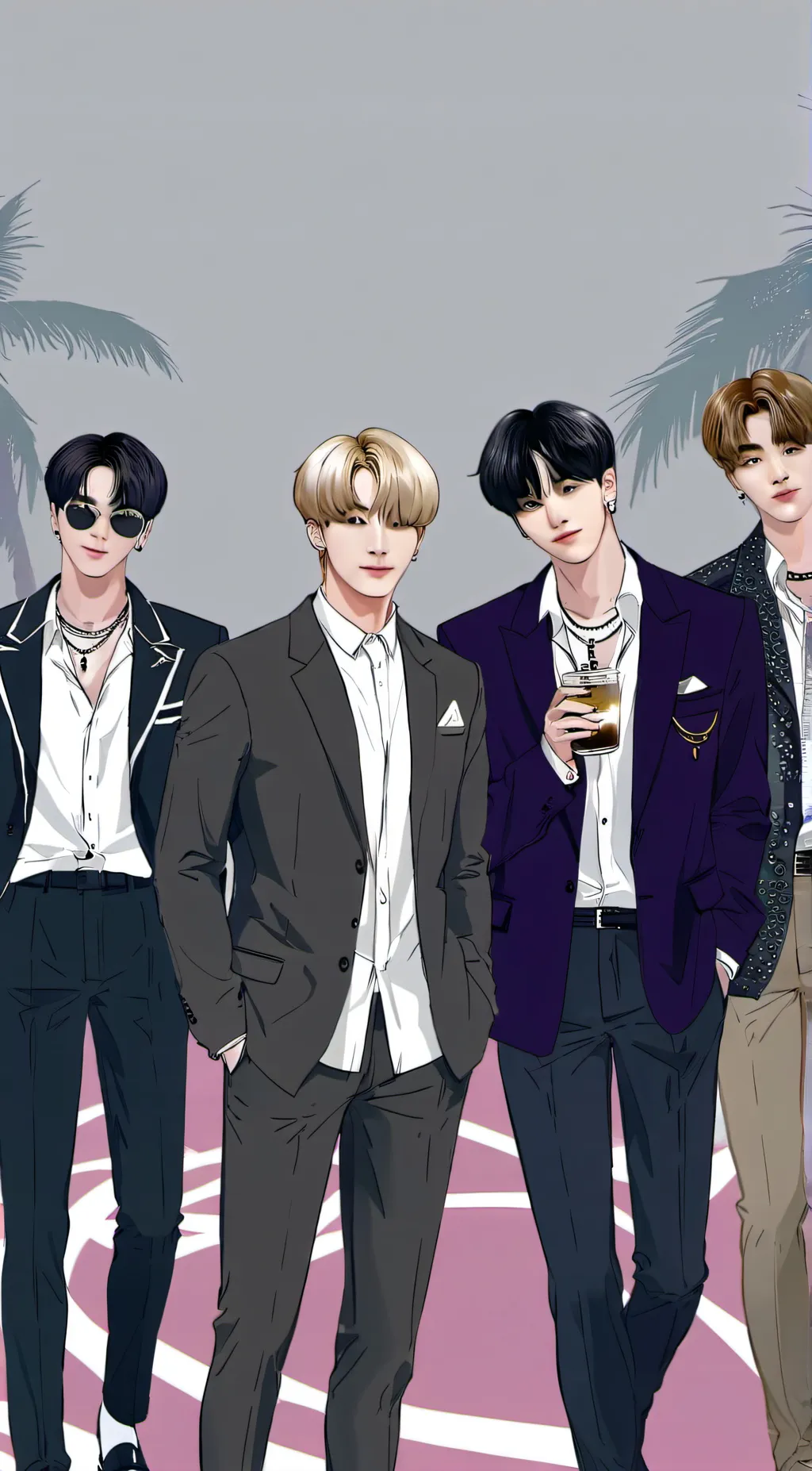 ai character: BTS background