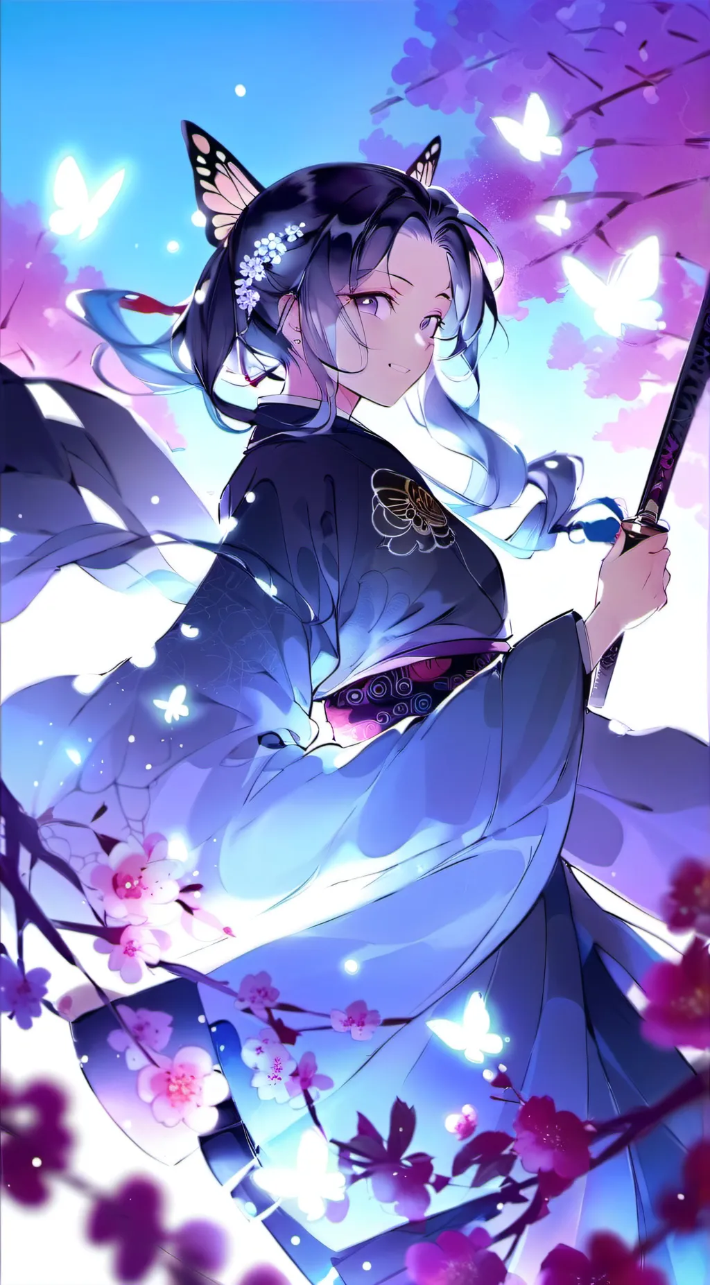 ai character: kocho shinobu background
