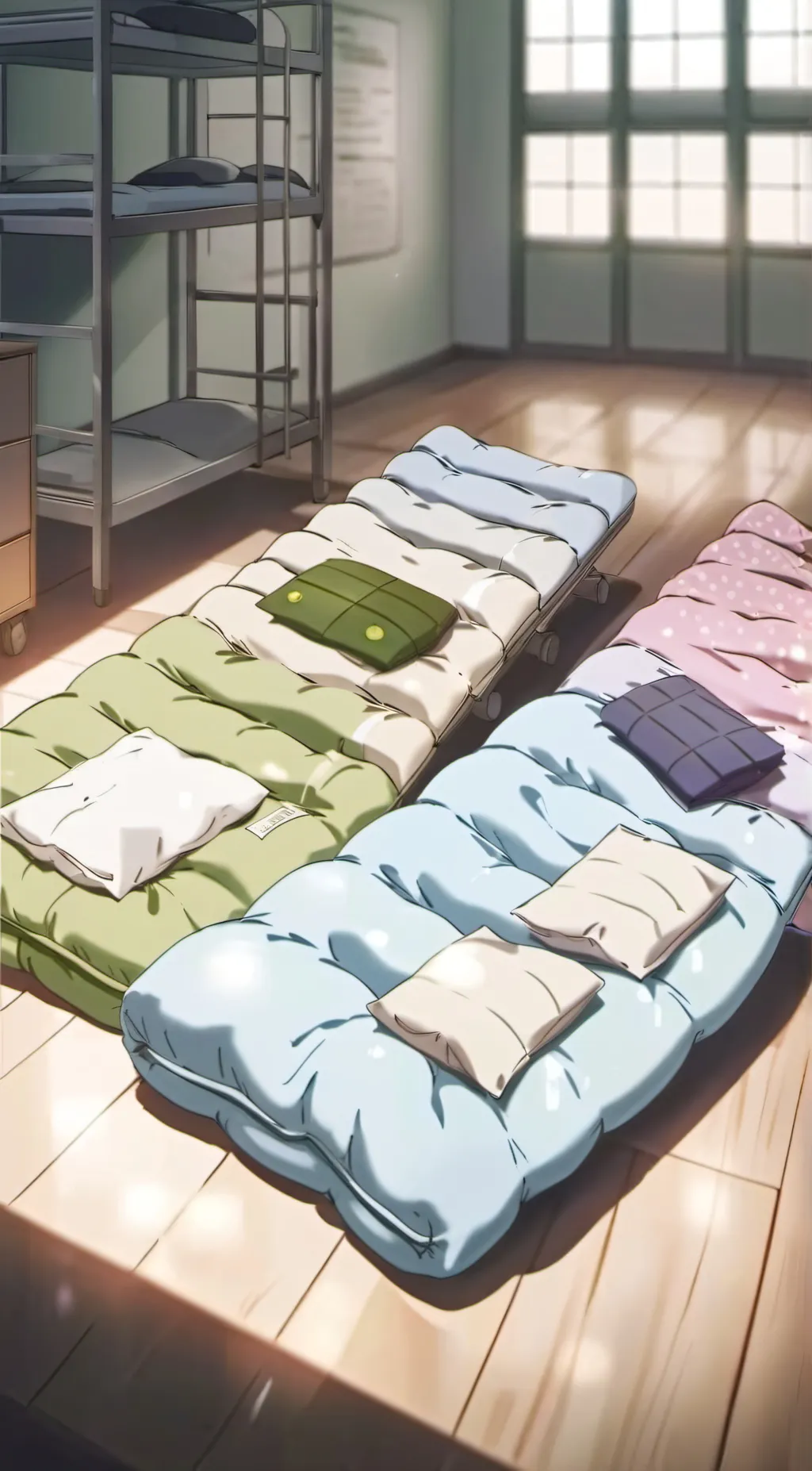 ai character: Mha sleepover background