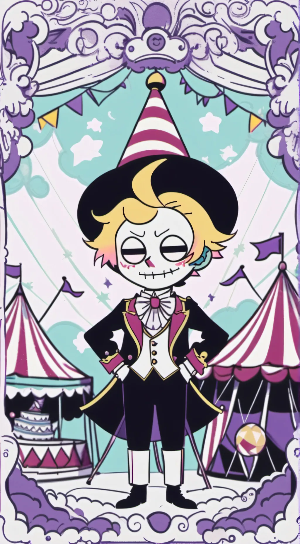 ai character: TADC Circus! background