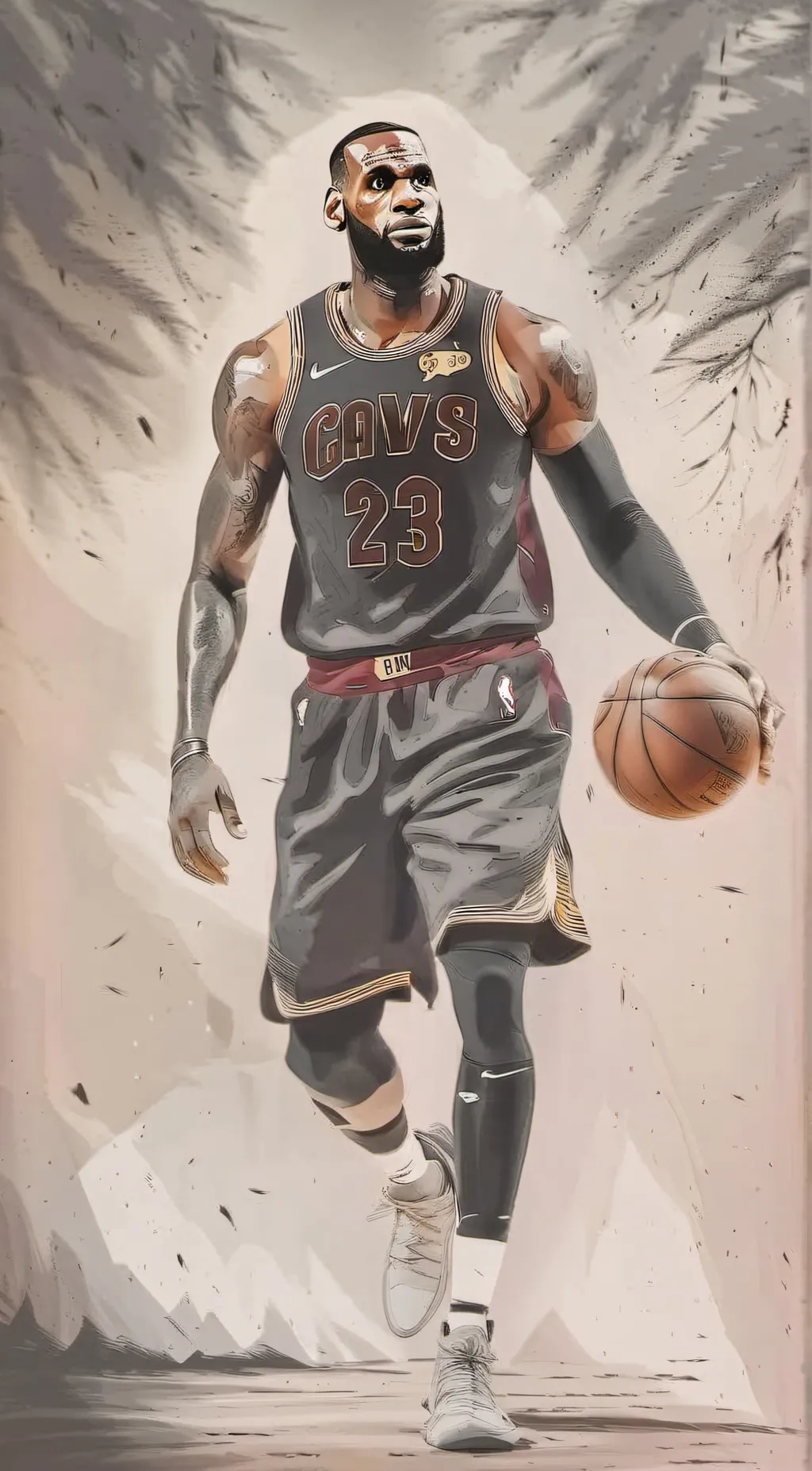 ai character: lebron background