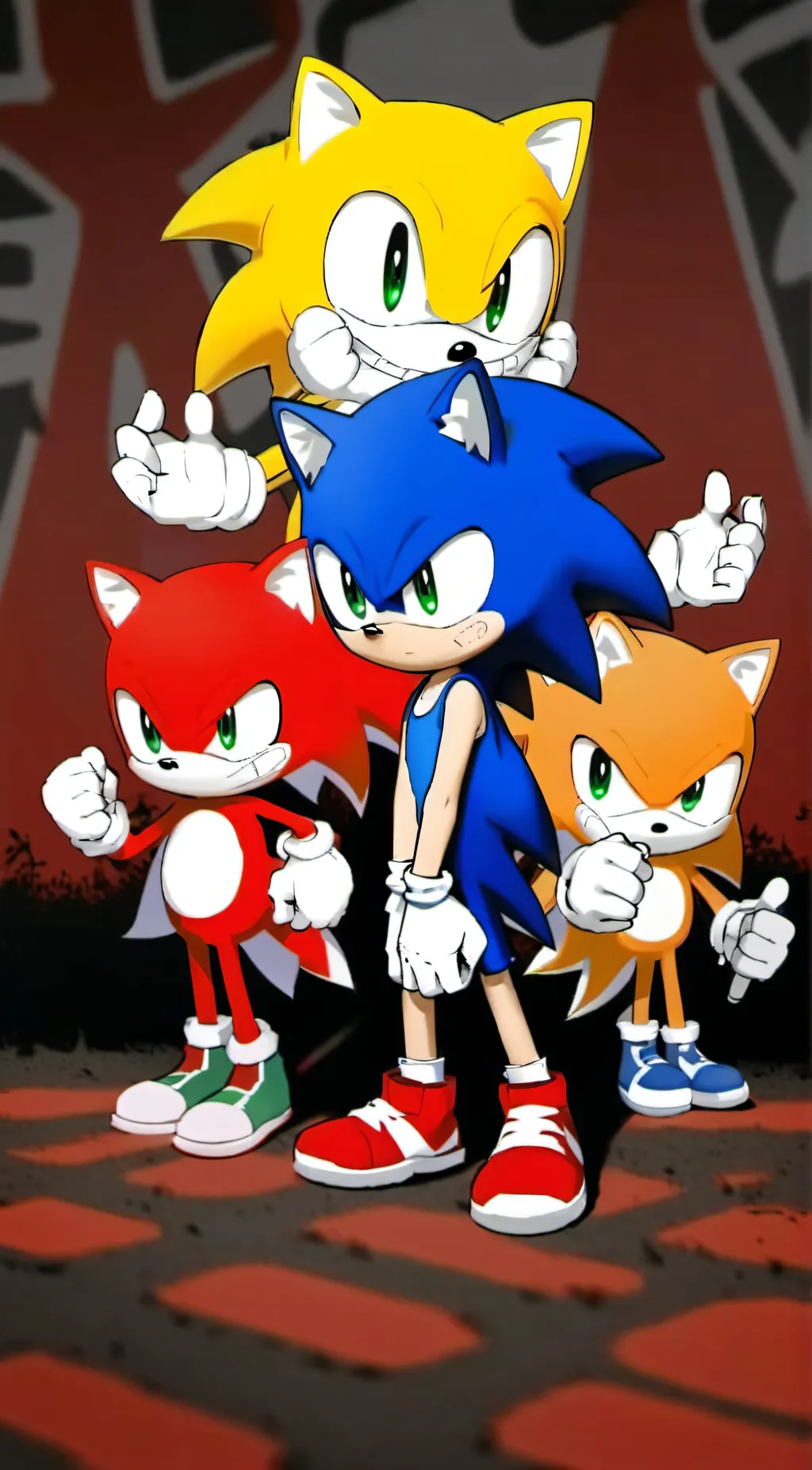 ai character: saf vs sonic exe background