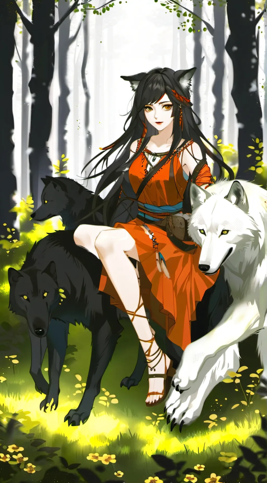 ai character: Wolfy background