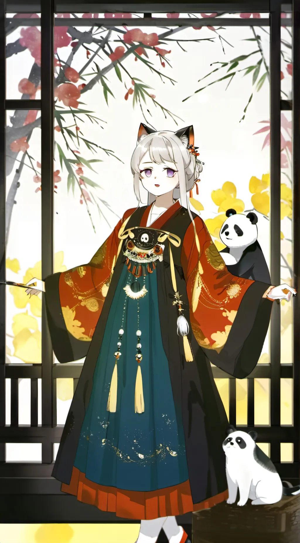 ai character: Mrs.whiskers background