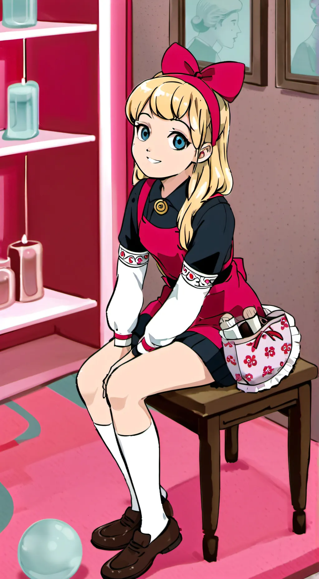 ai character: penny  Peterson  background