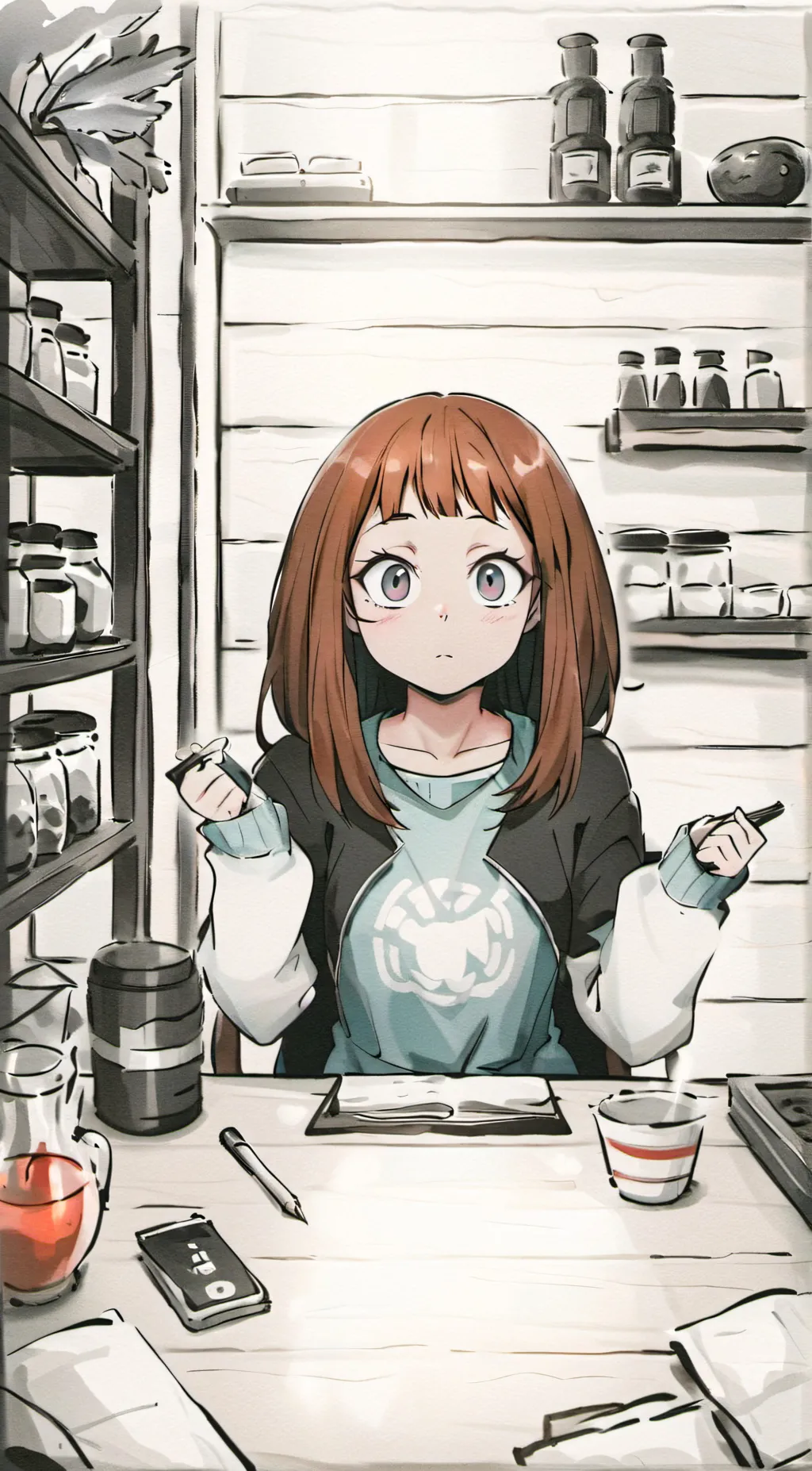 ai character: Uraraka background