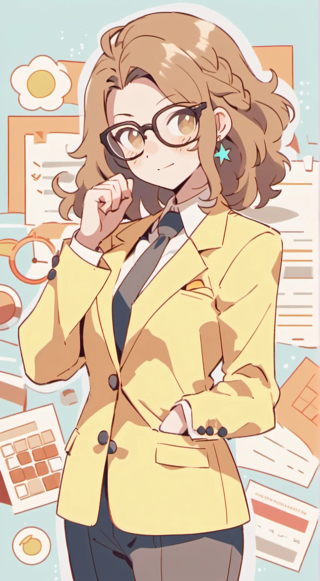 ai character: Lilac  background