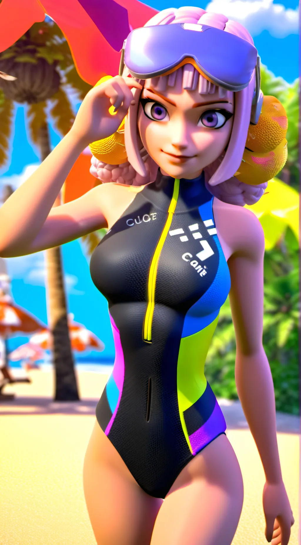 ai character: Aurora background