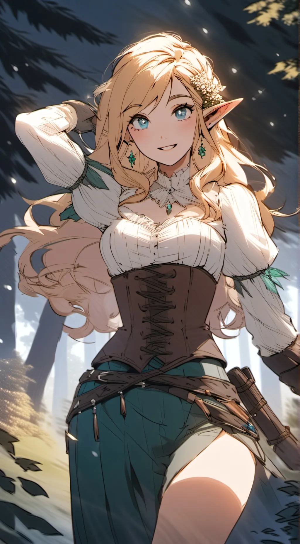 ai character: Elf Princess Lily background