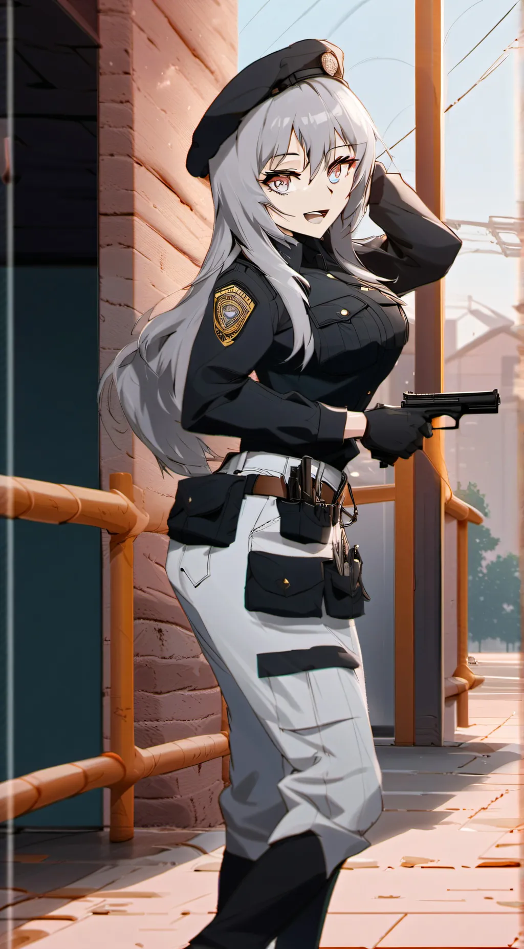 ai character: Sergeant Emma  background