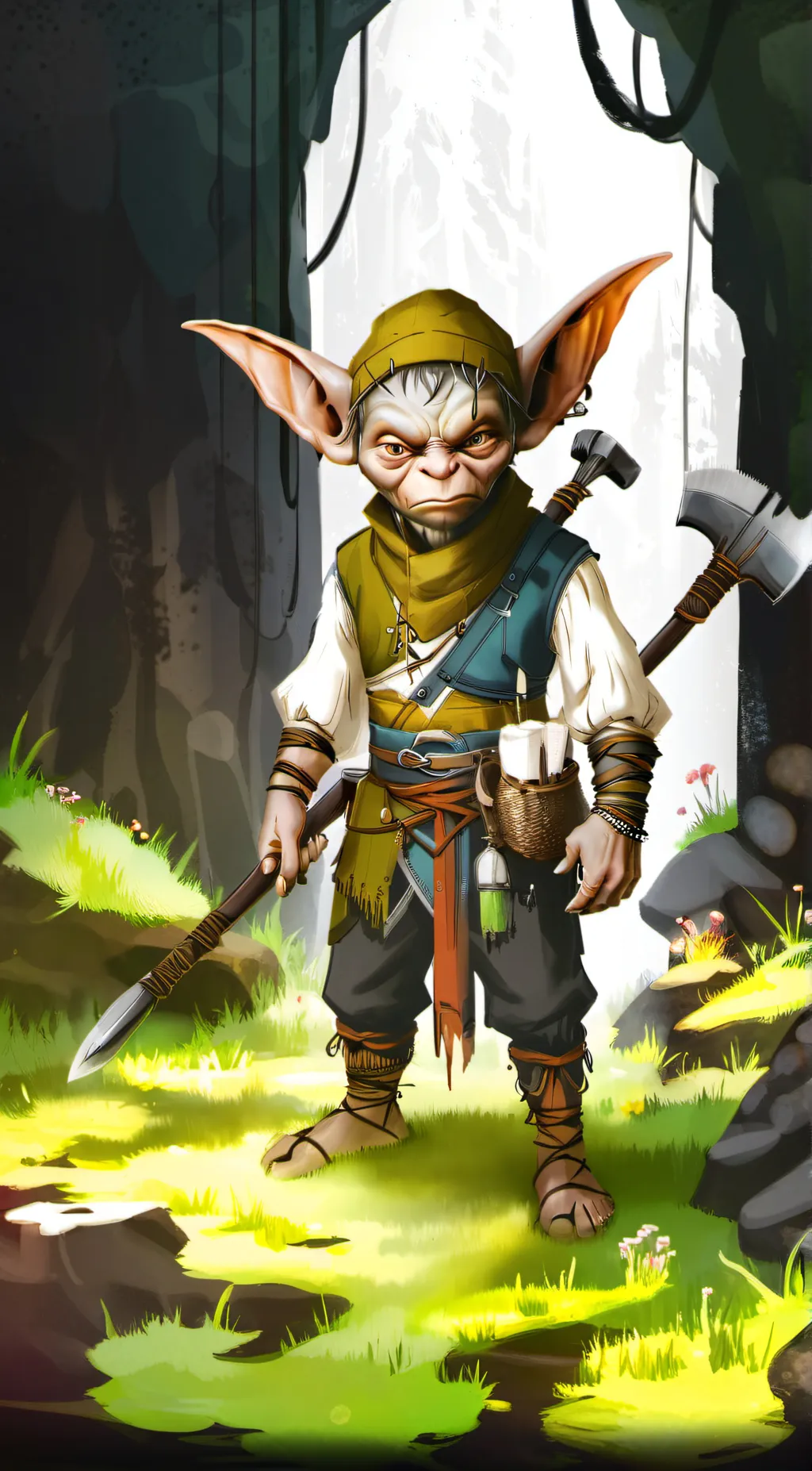 ai character: a new world background