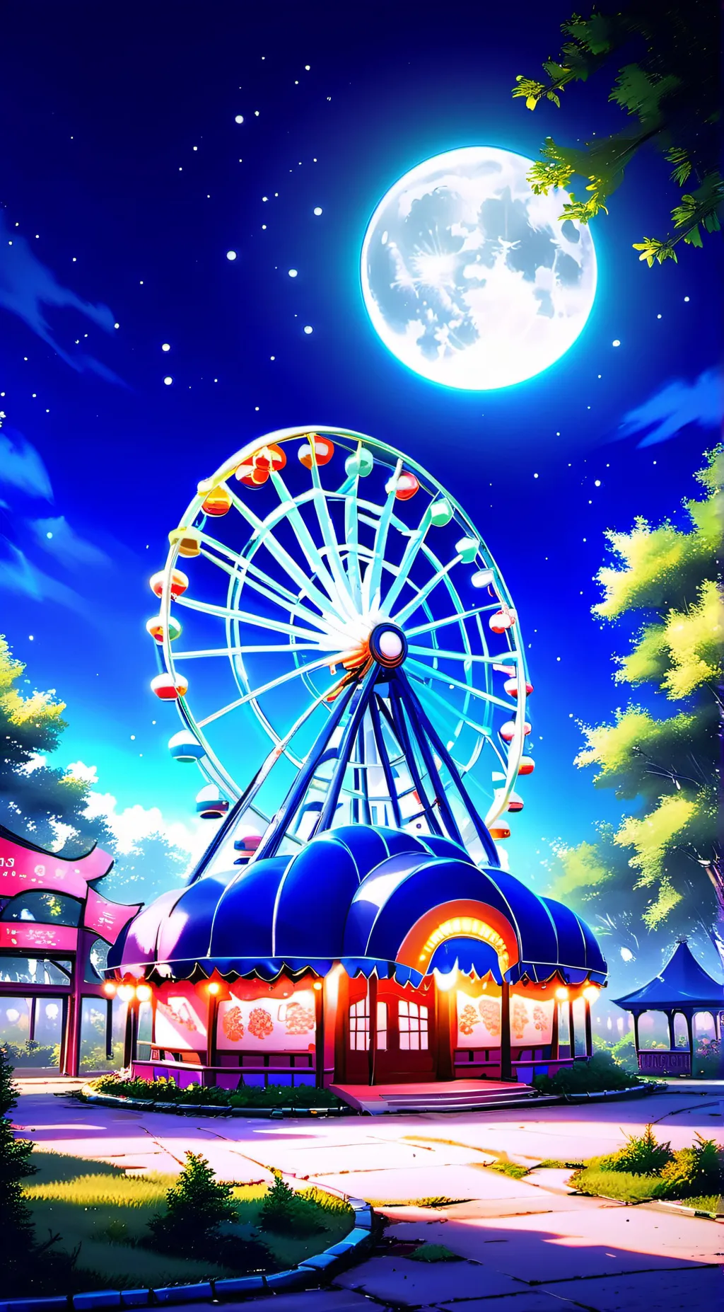 ai character: Indigo park background