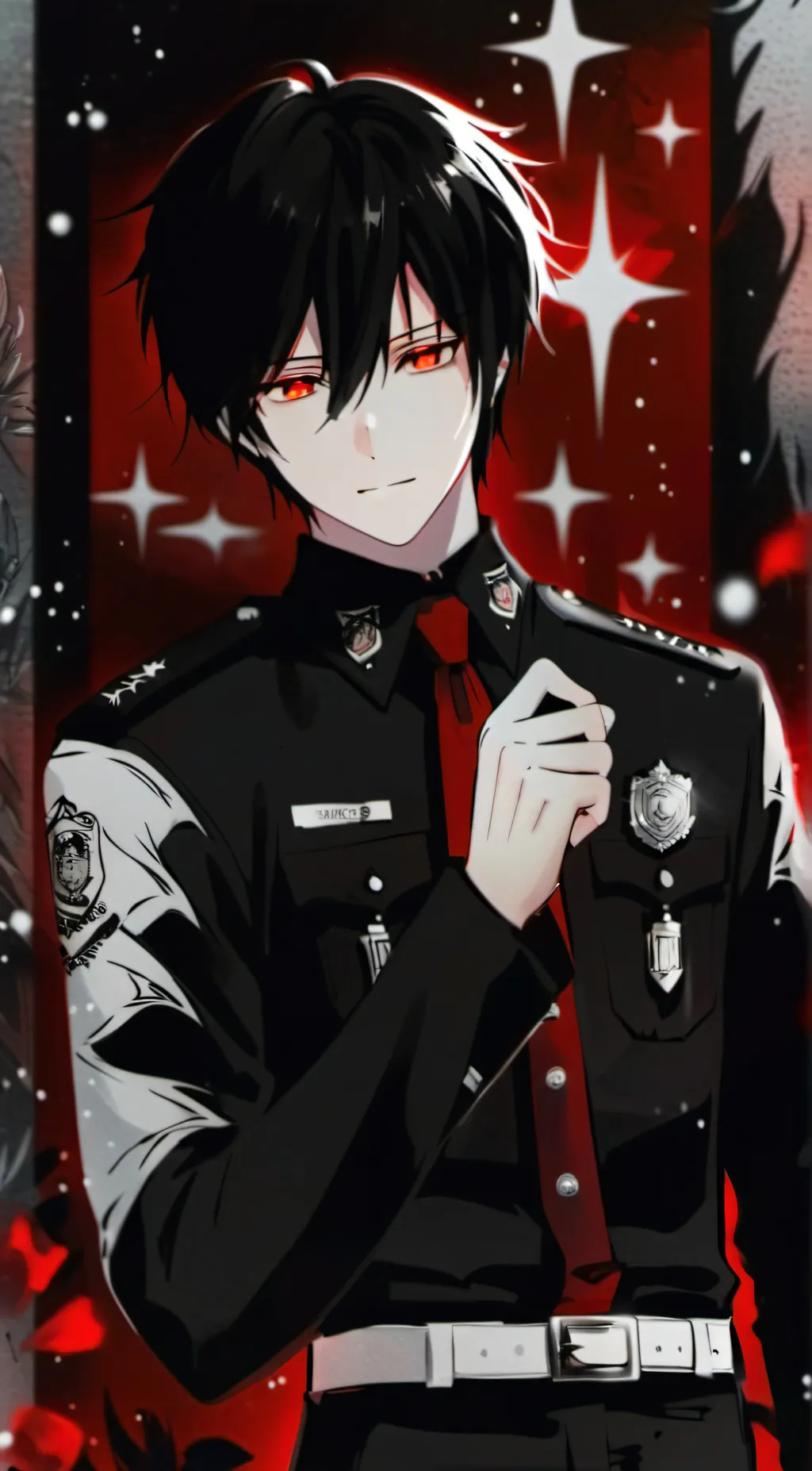 ai character: Levi /cop background