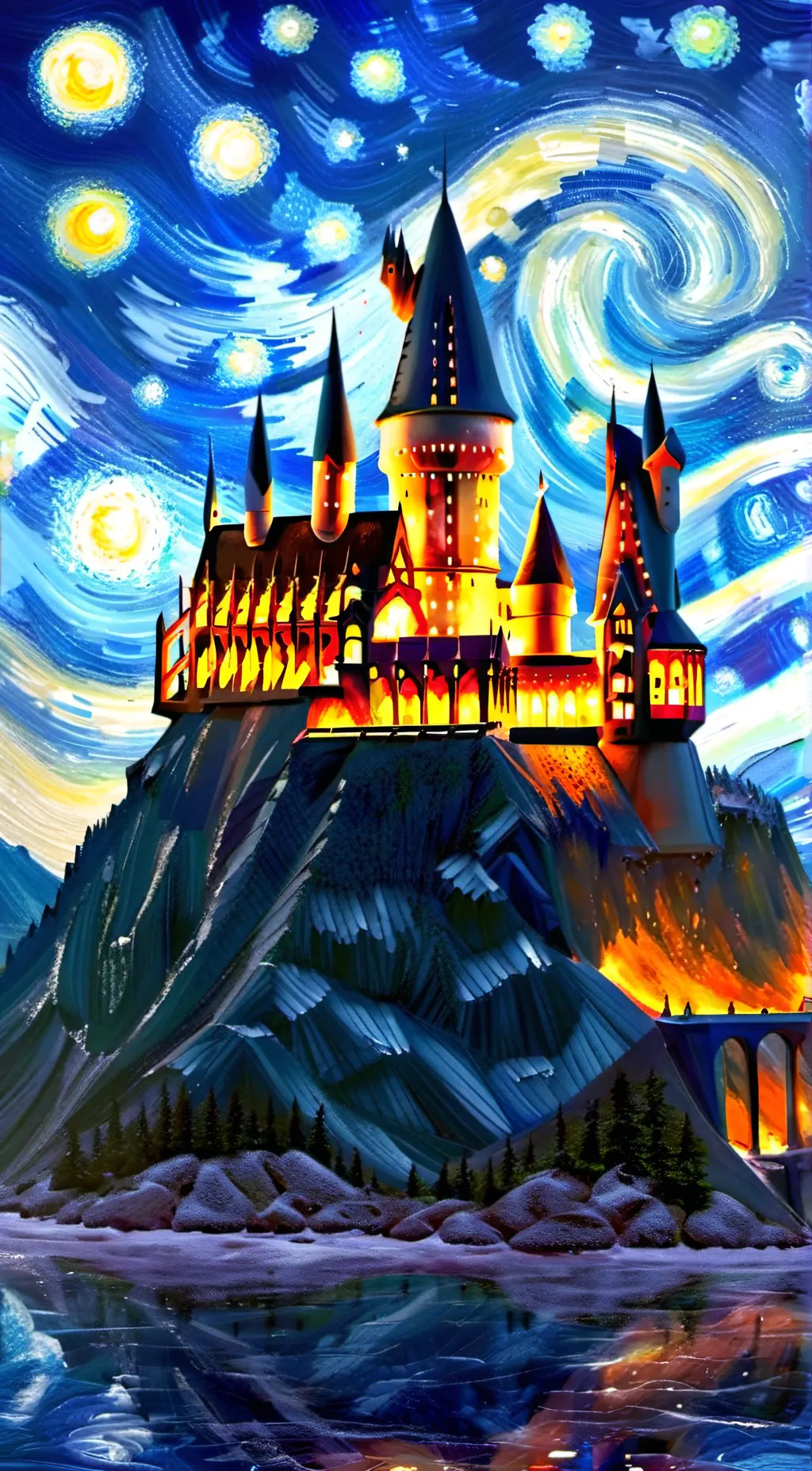 ai character: ❤️HOGWARTS💚 background