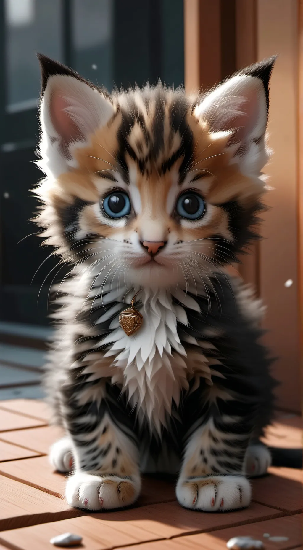 ai character: a homeless kitten background