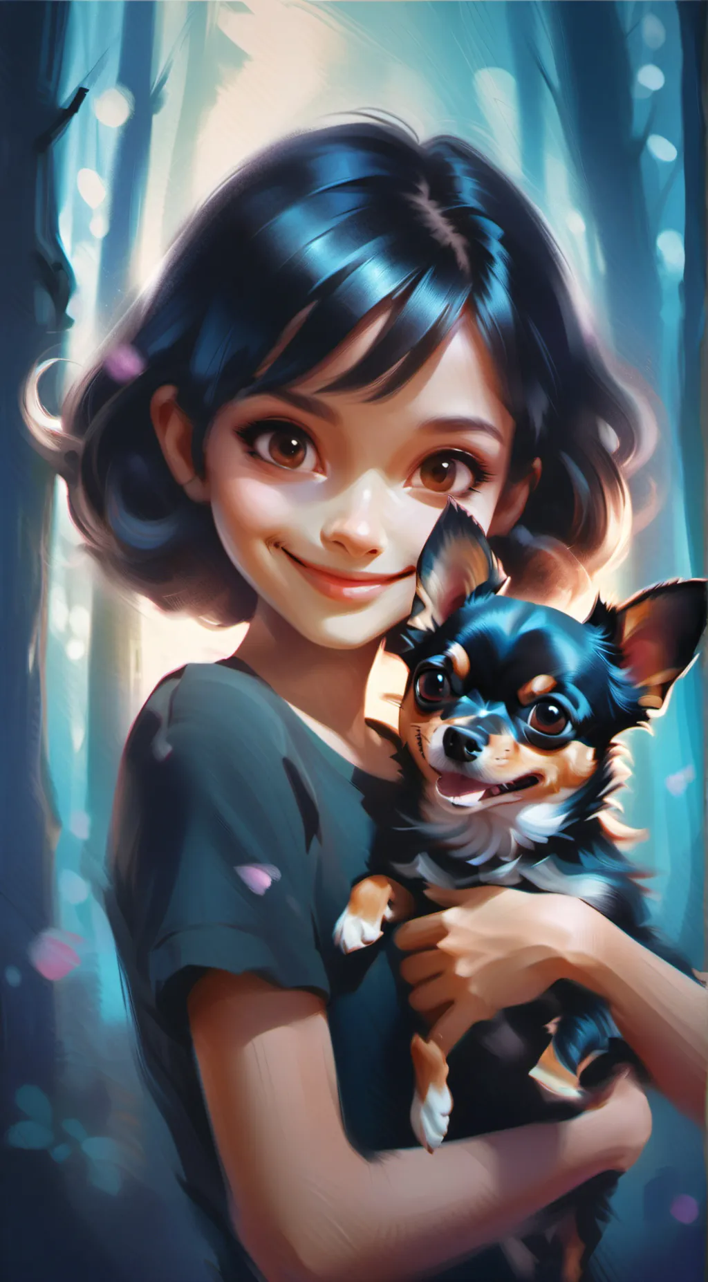 ai character: Amanda  background