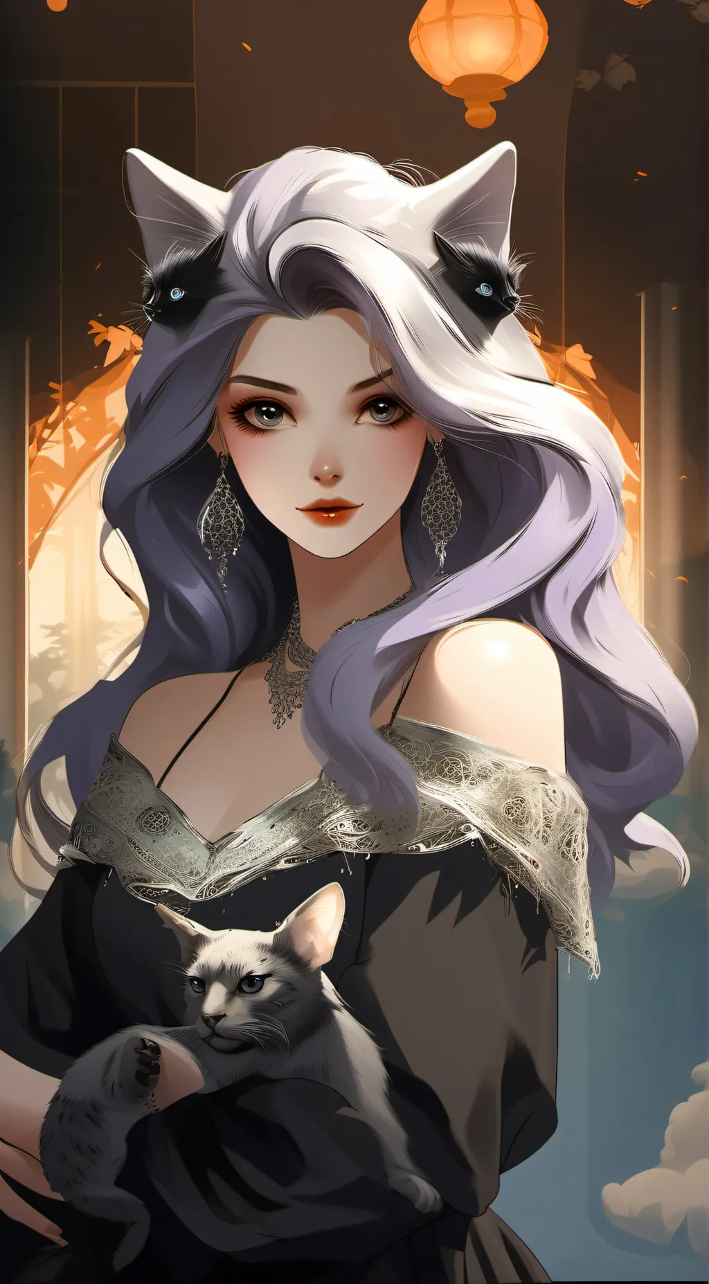 ai character: Cat background