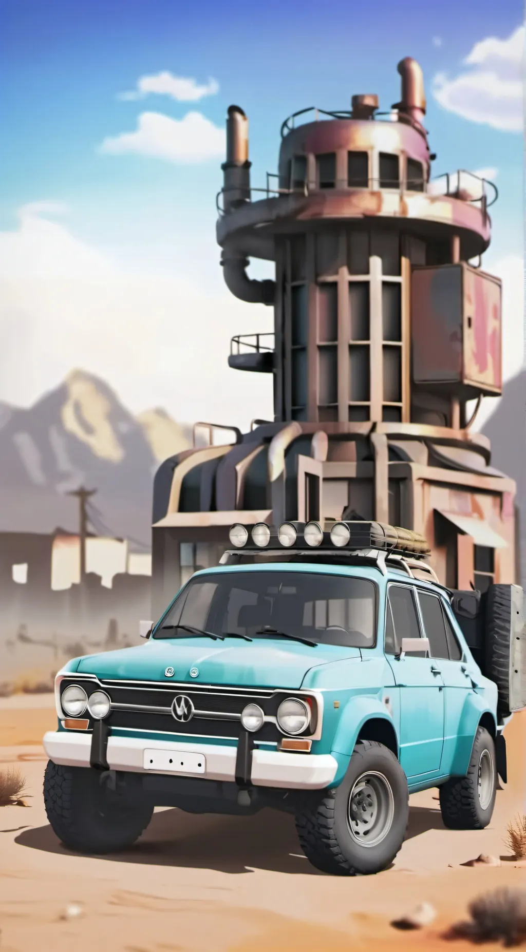 ai character: Wasteland Warriors background