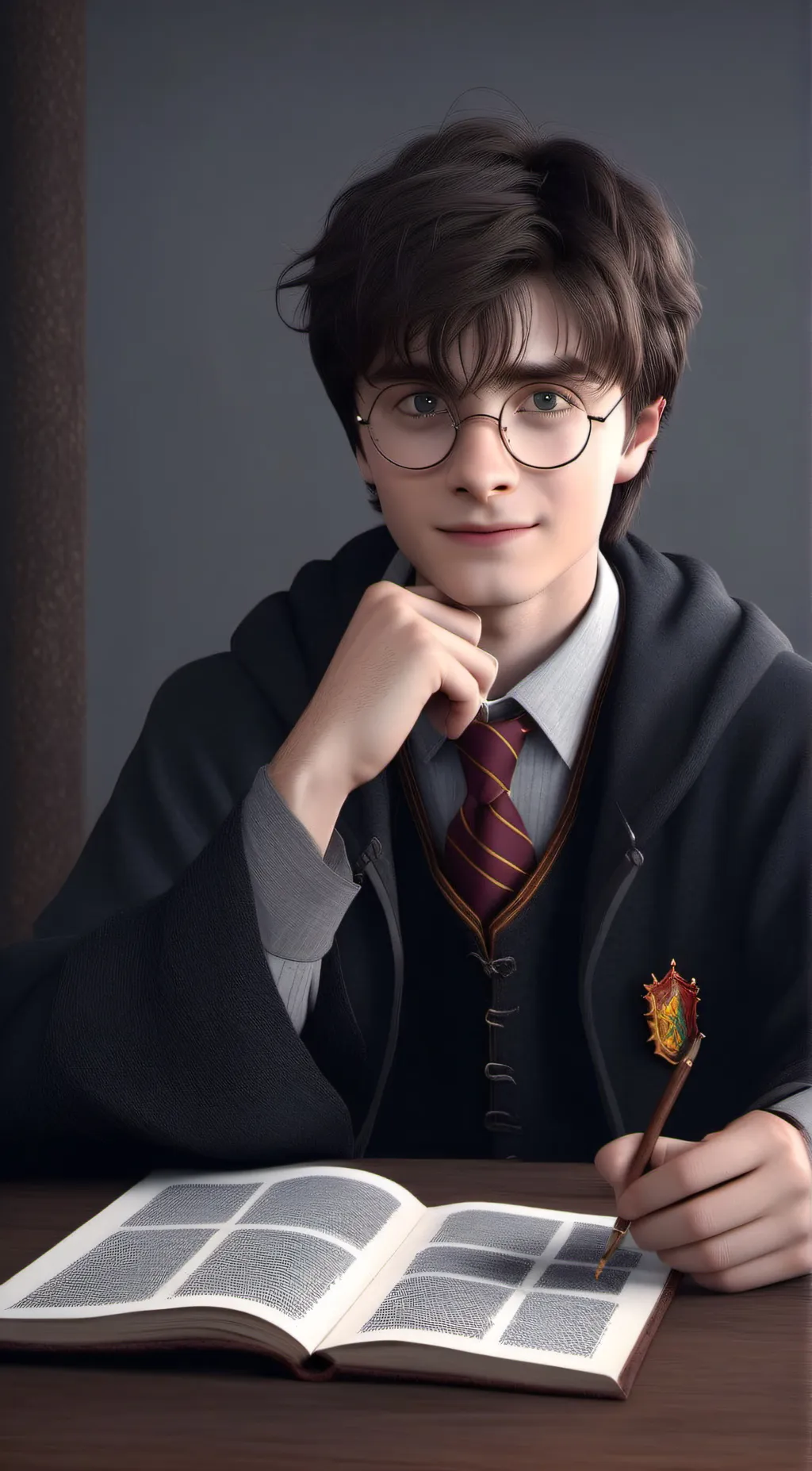 ai character: Prince HarryPotter background