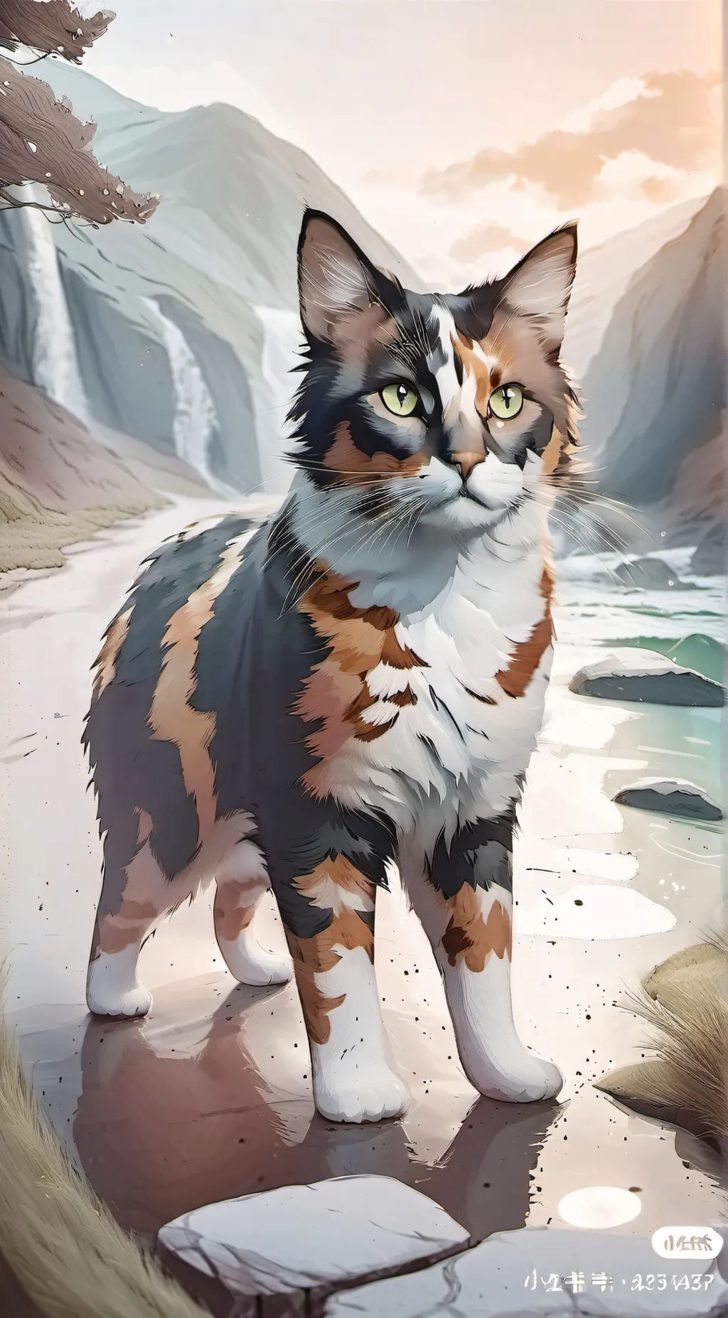 ai character: Luna background