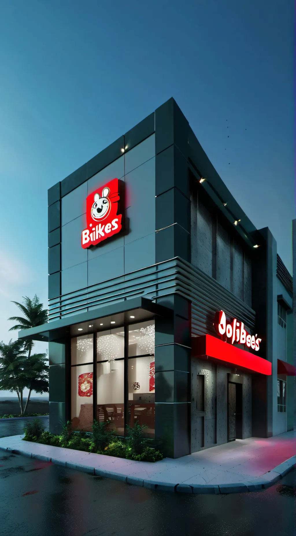 ai character: jollibees!  background