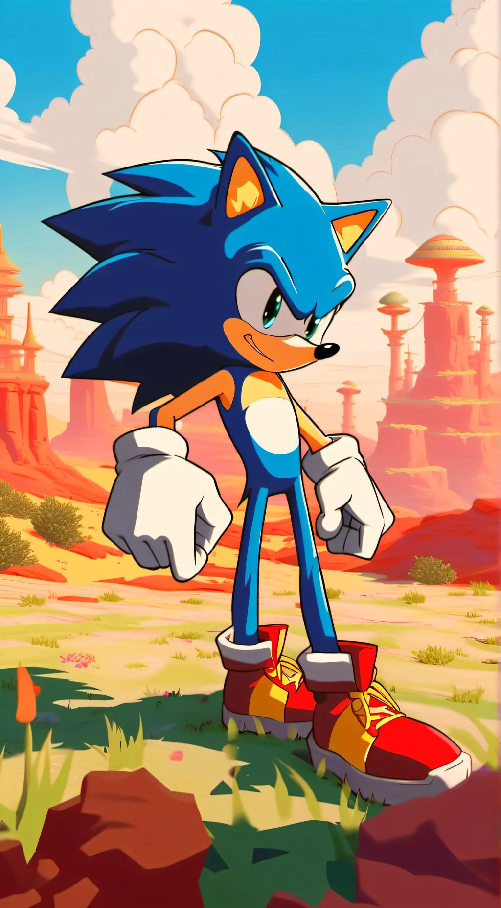 ai character: Sonic The Hedgehog background