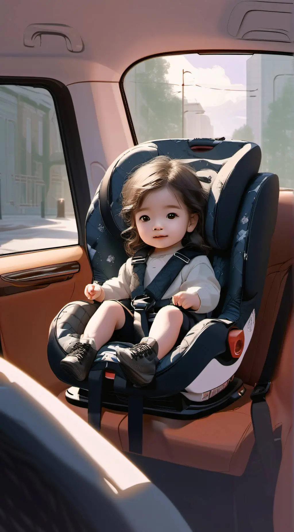 ai character: road trip background