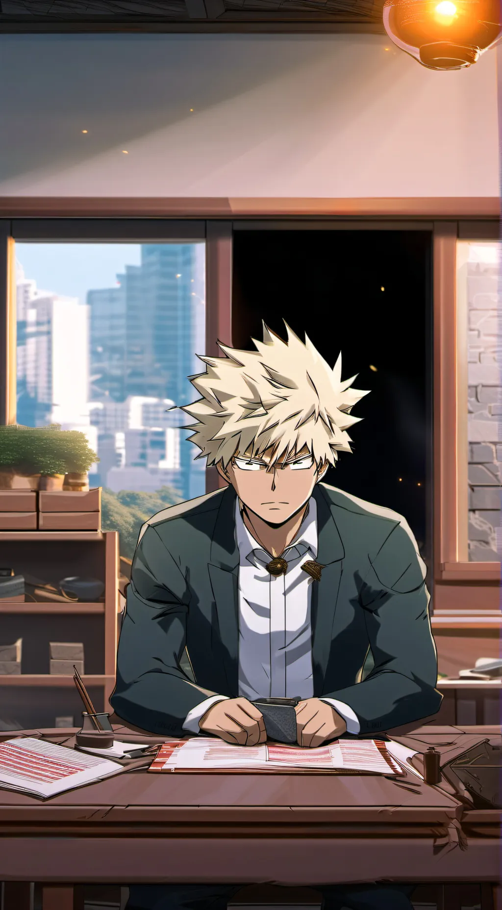 ai character: bakugo prank background