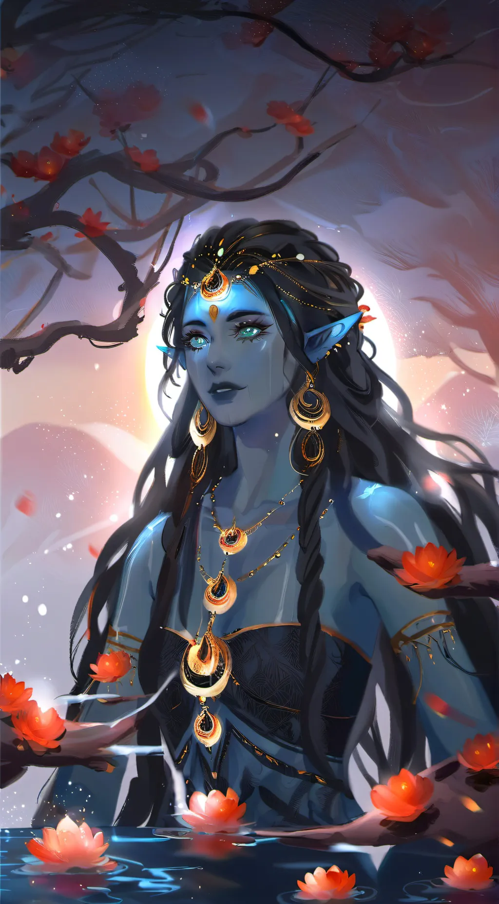ai character: Luna background