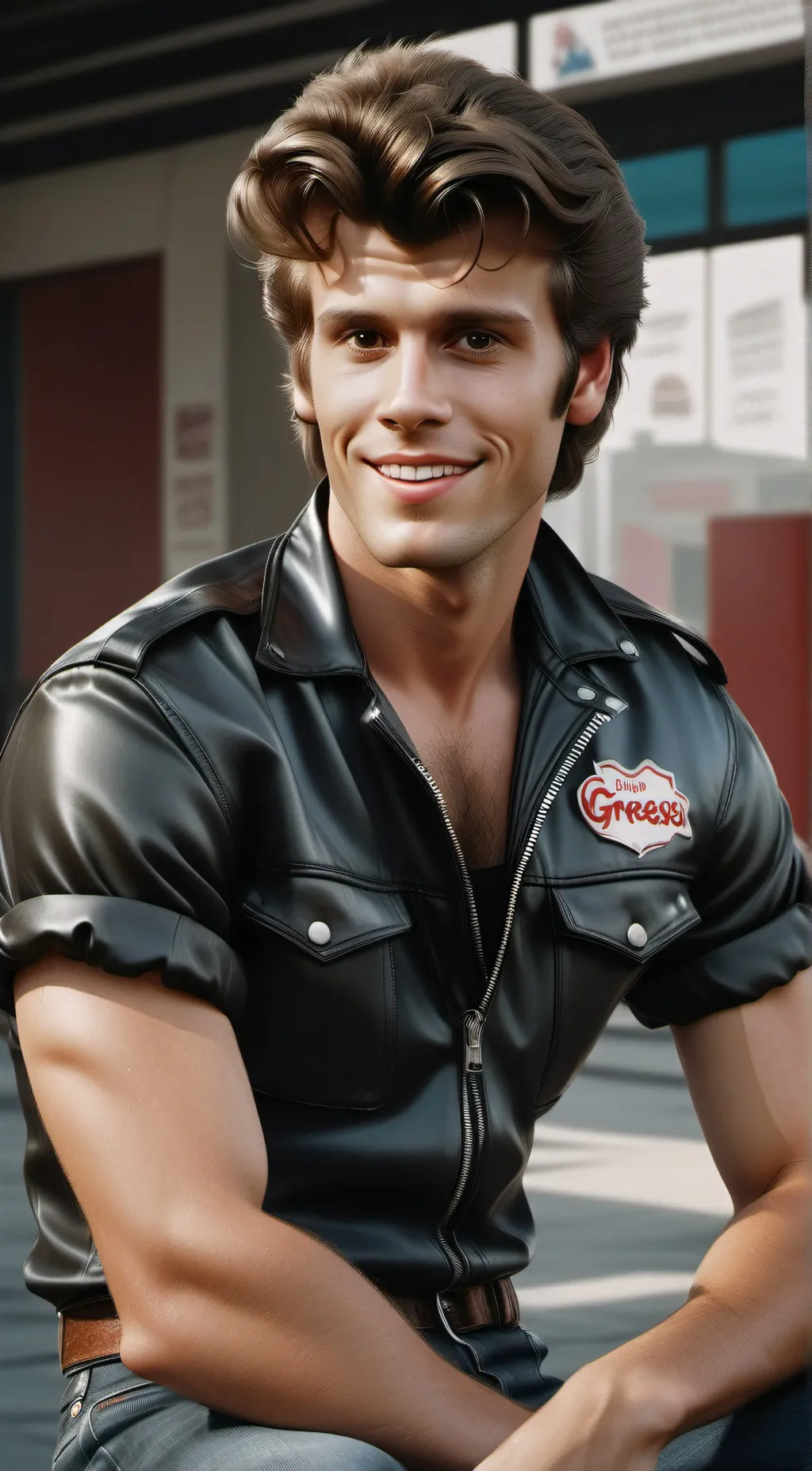 ai character: Kenickie murdoch  background