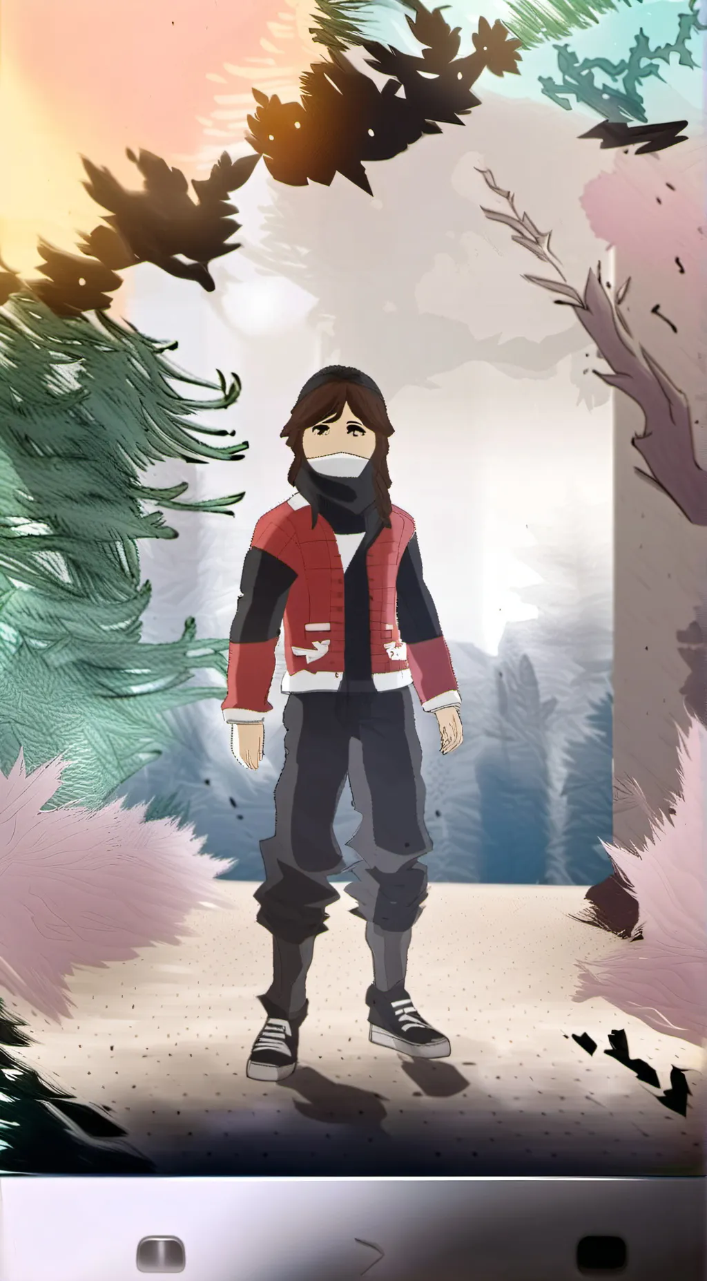 ai character: Red_lover09876 background
