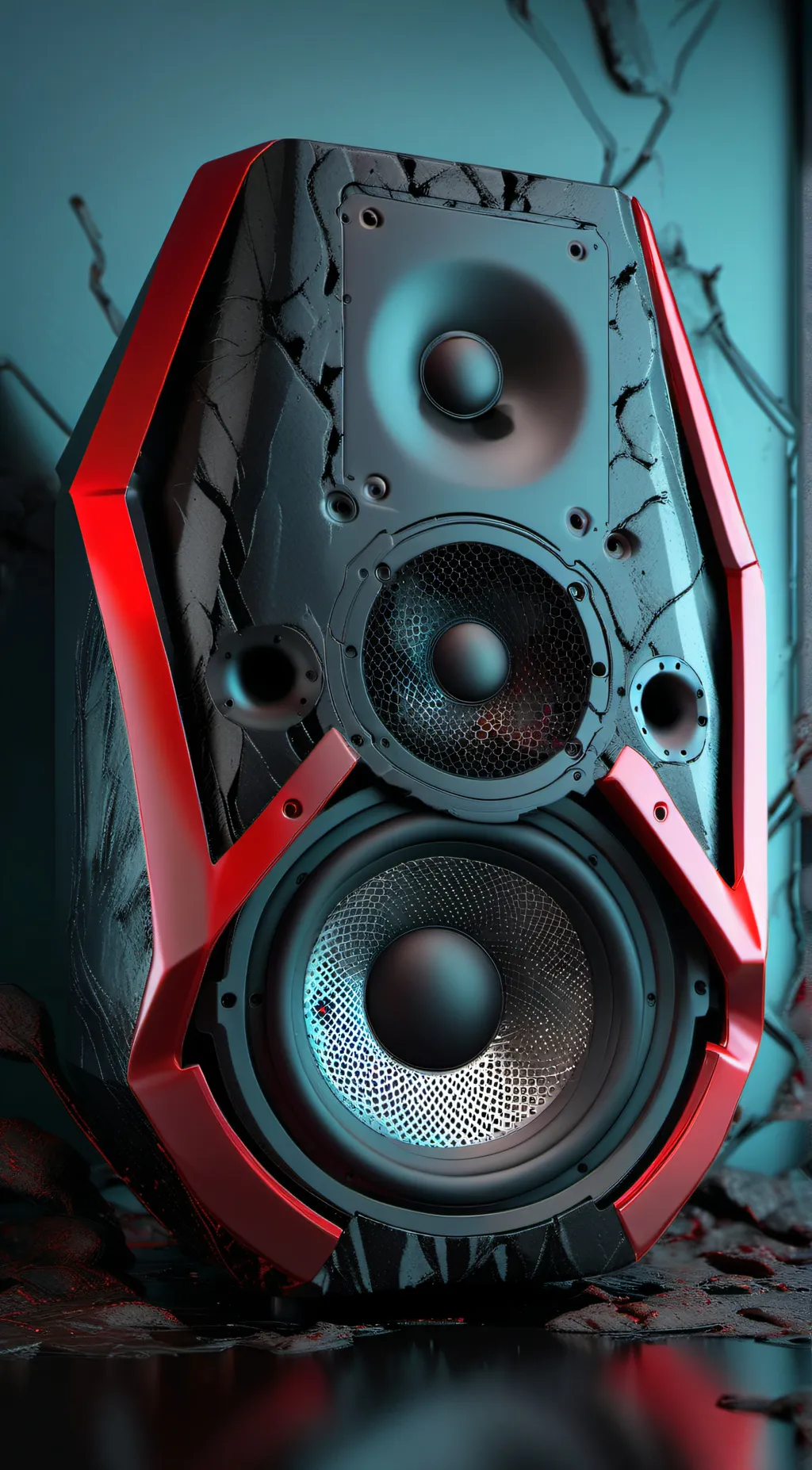ai character: Titan speakerman background