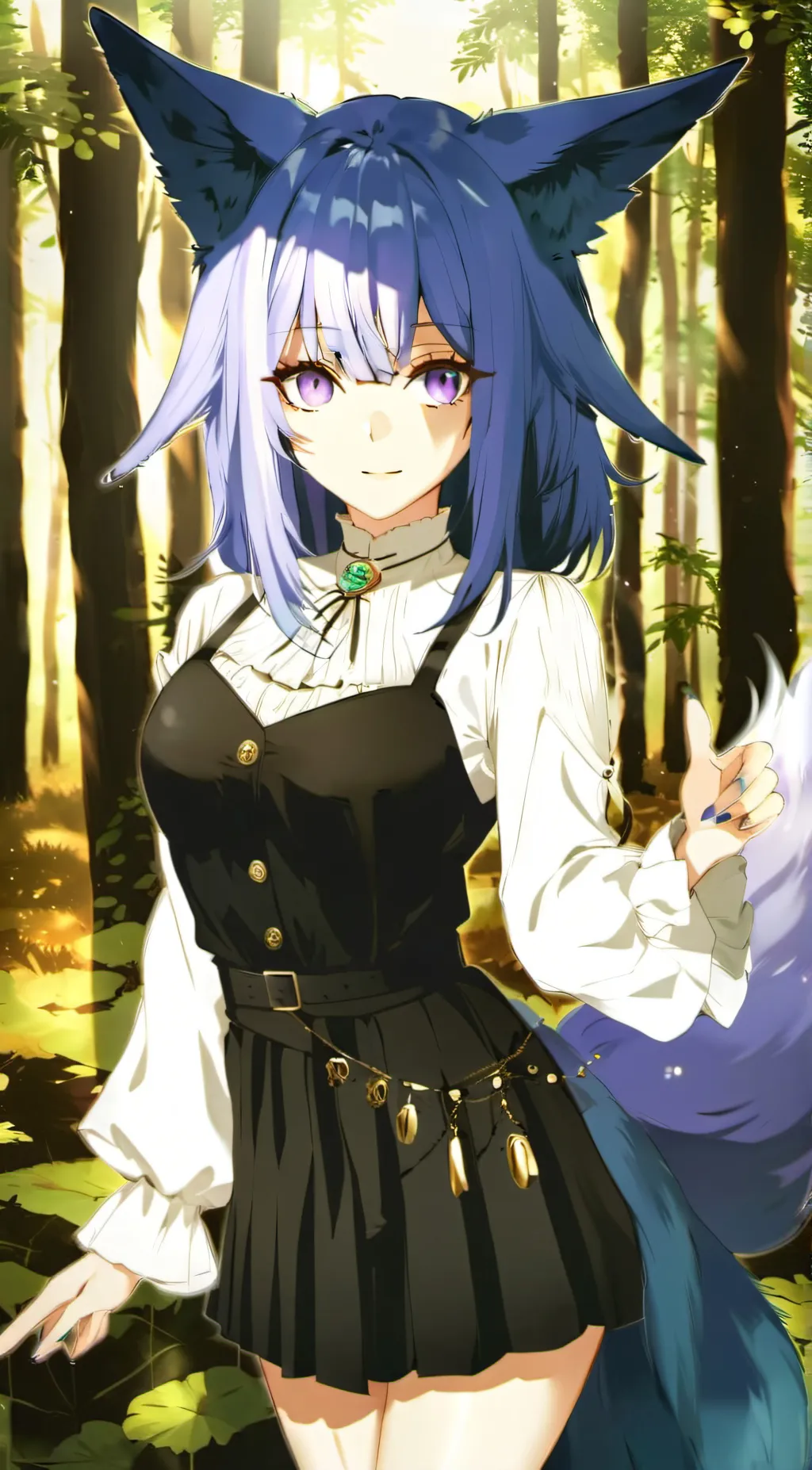 ai character: Ashley  background