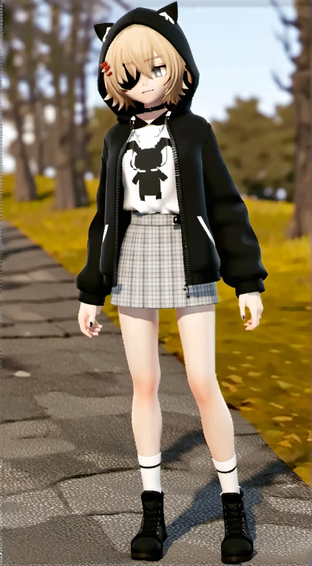 ai character: Lady reaper background