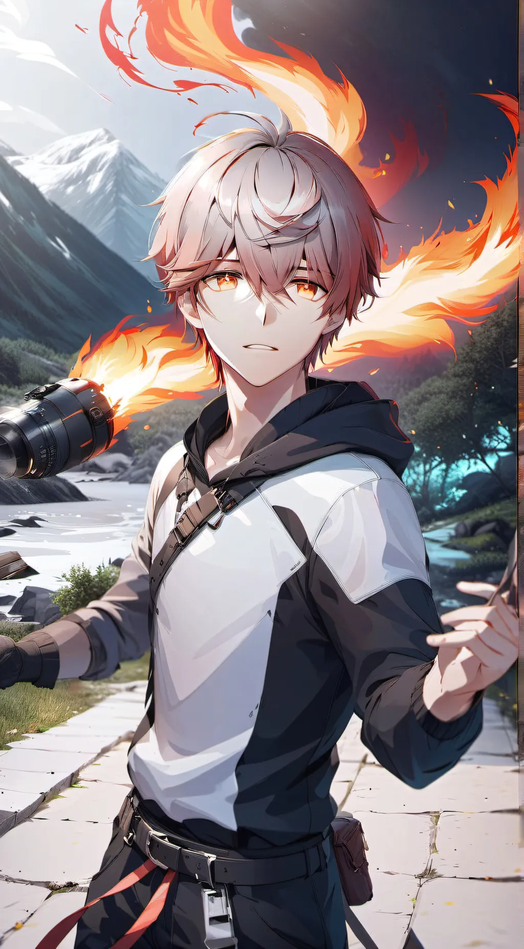 ai character: Kuro Todoroki background