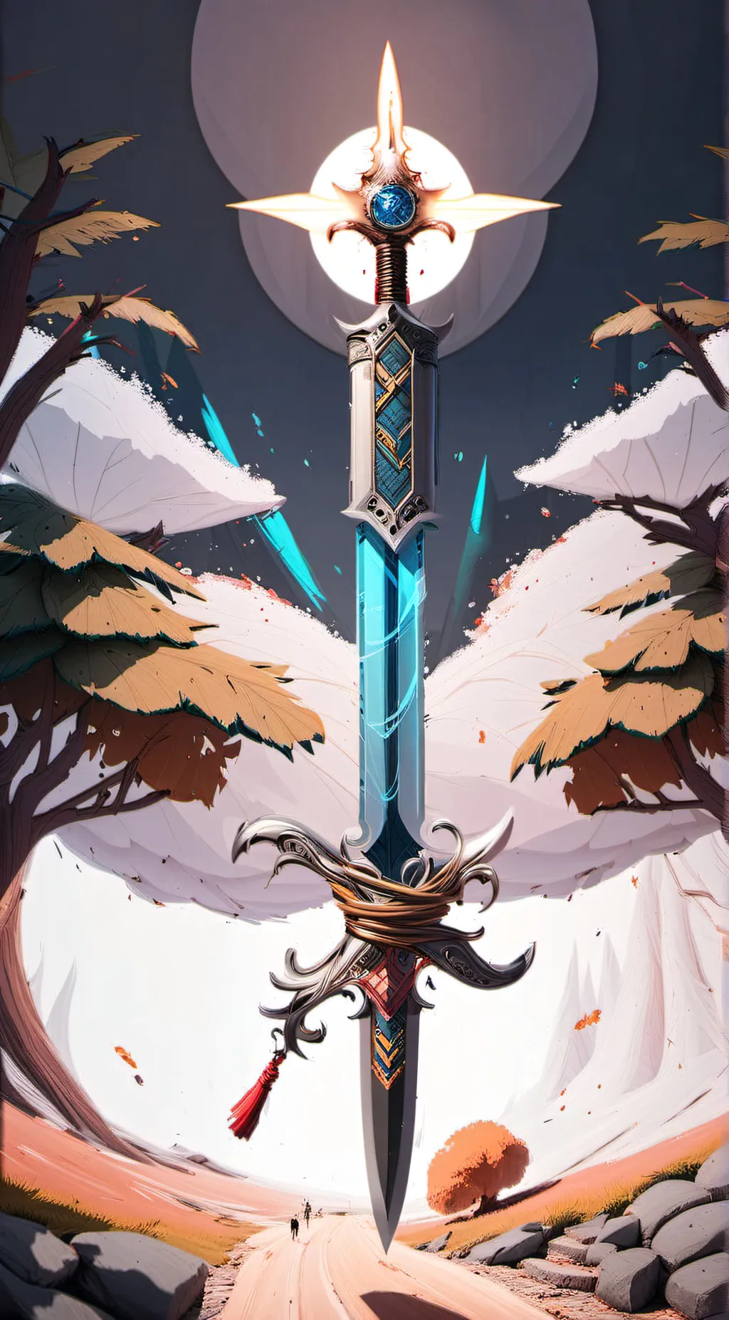 ai character: talking sword background