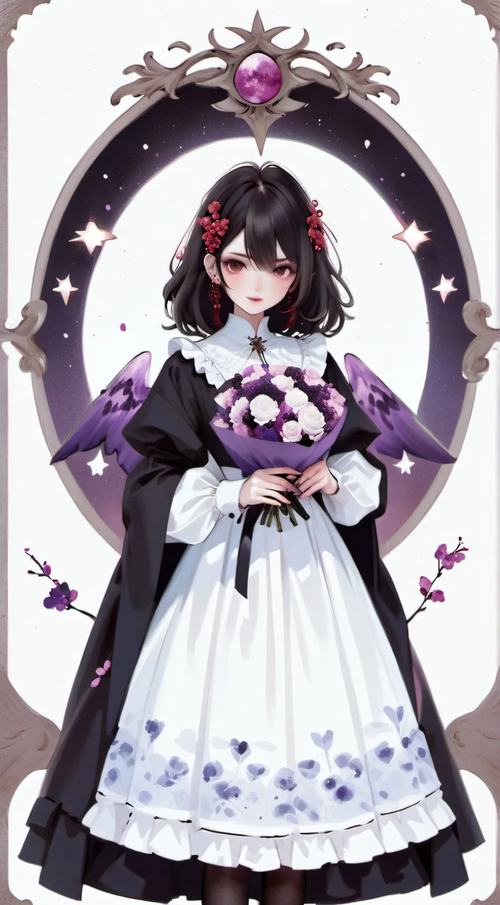 ai character: Rose background