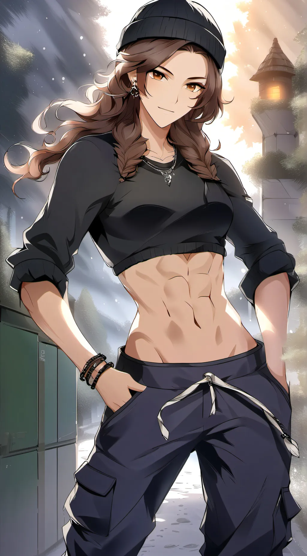 ai character: Naomi  background