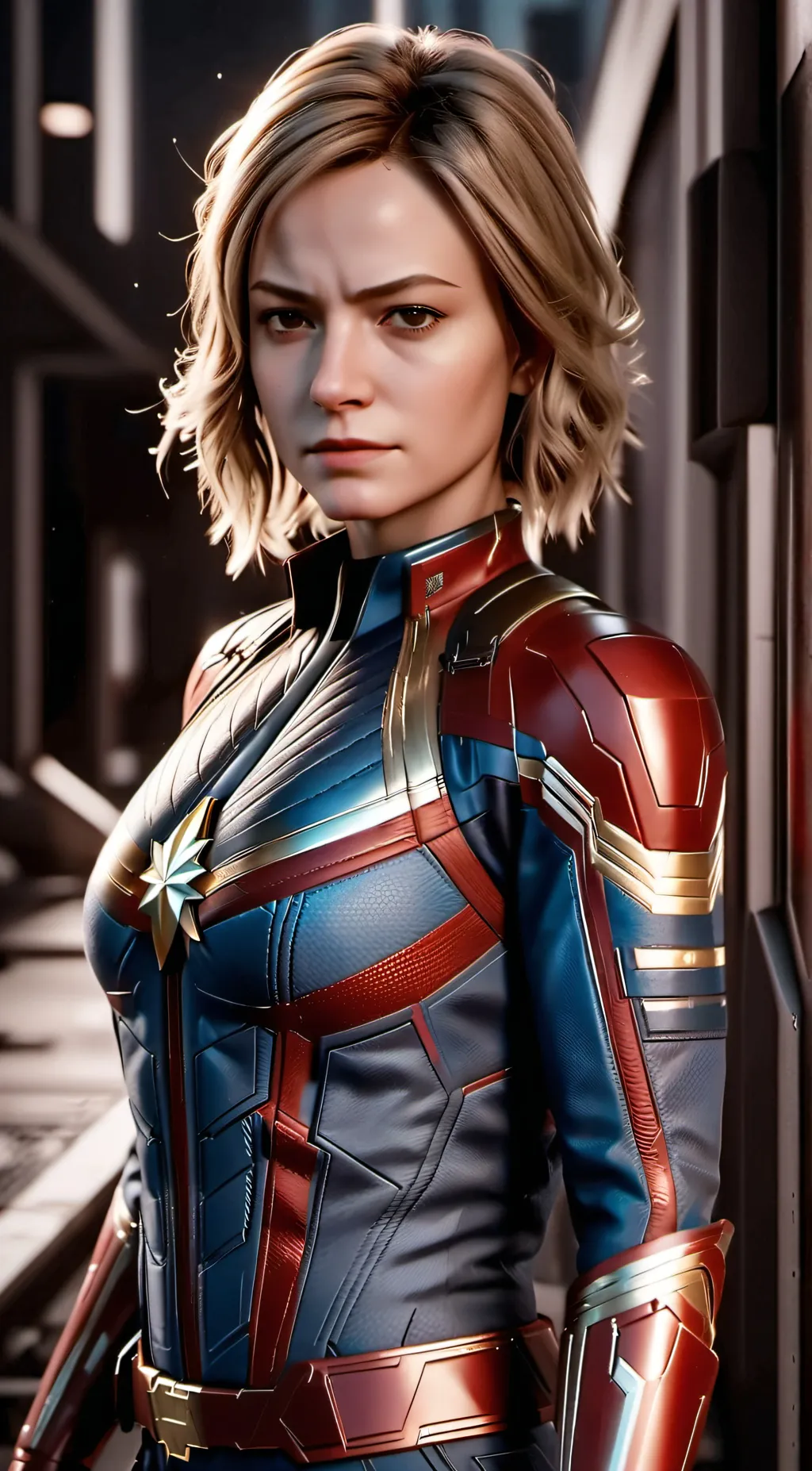 ai character: Captain Marvel background
